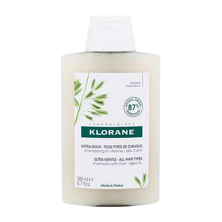 Klorane Oat Milk Ultra-Gentle ultra jemný šampon pro všechny typy vlasů 200 ml pro ženy