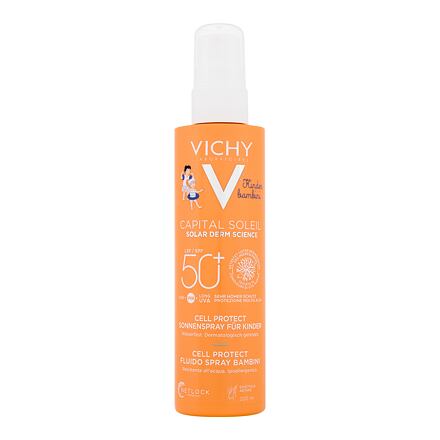 Vichy Capital Soleil Kids Cell Protect Water Fluid Spray SPF50+ opalovací fluid ve spreji na tělo a obličej 200 ml