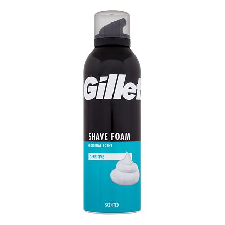 Gillette Shave Foam Original Scent Sensitive pěna na holení pro citlivou pokožku 200 ml pro muže