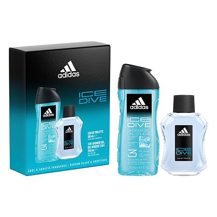 Adidas Ice Dive : EDT 100 ml + sprchový gel 250 ml pro muže