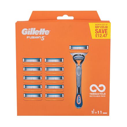 Gillette Fusion5 : holicí strojek + náhradní břity 10 ks pro muže