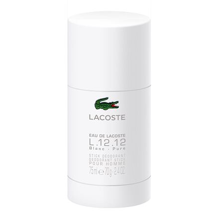 Lacoste L.12.12 Blanc deostick bez obsahu hliníku 75 ml pro muže