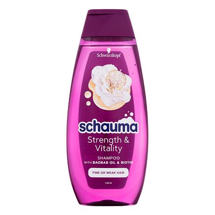 Schwarzkopf Schauma Strength & Vitality Shampoo šampon pro posílení a vitalitu 400 ml pro ženy