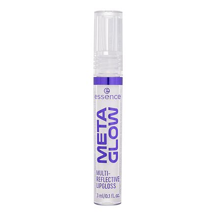 Essence Meta Glow Multi-Reflective lesk na rty s duhovým třpytem 3 ml odstín 01 Cyber Space