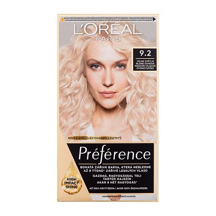 L'Oréal Paris Préférence barva na vlasy 60 ml odstín 9.2 pro ženy