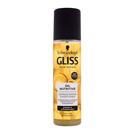 Schwarzkopf Gliss Oil Nutritive Express-Repair-Conditioner vyživující a regenerační bezoplachový kondicionér 200 ml pro ženy