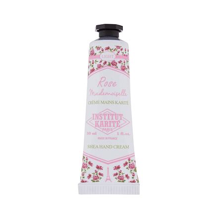 Institut Karité Light Hand Cream Rose Mademoiselle lehký hydratační krém na ruce s vůní růží 30 ml pro ženy