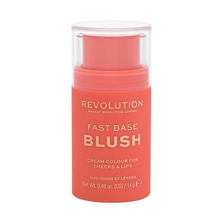 Makeup Revolution London Fast Base Blush tvářenka v tyčince 14 g odstín Peach