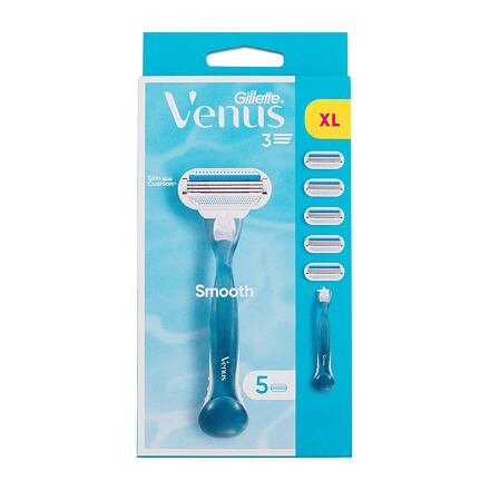 Gillette Venus Smooth : holicí strojek 1 ks + náhradní hlavice 4 ks pro ženy