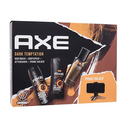 Axe Dark Temptation : sprchový gel 250 ml + deodorant 150 ml + voda po holení 100 ml + držák na telefon pro muže