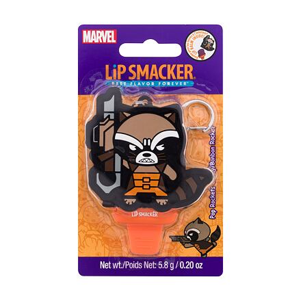 Lip Smacker Marvel Guardians of the Galaxy Rocket Keychain Lip Balm Pop Rockets Candy balzám na rty na klíčence s bonbonovou příchutí 5.8 g