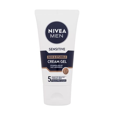 Nivea Men Sensitive Cream Gel zklidňující a hydratující krémový gel 50 ml pro muže