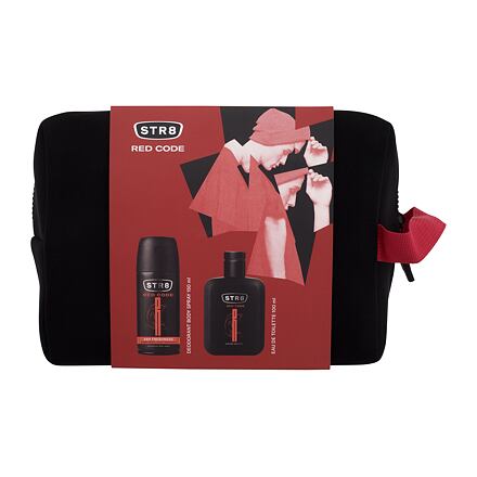 STR8 Red Code : EDT 100 ml + deodorant 150 ml + kosmetická taštička pro muže