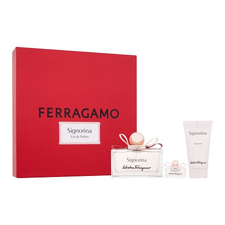 Ferragamo Signorina : EDP 100 ml + tělové mléko 50 ml + EDP 5 ml pro ženy