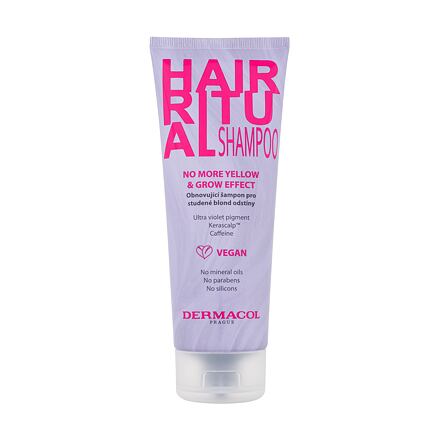 Dermacol Hair Ritual No More Yellow & Grow Shampoo obnovující šampon pro studené blond odstíny 250 ml pro ženy