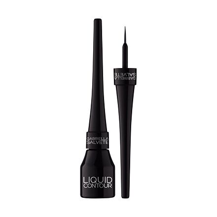 Gabriella Salvete Liquid Contour voděodolná tekutá oční linka se štětečkem 4 ml odstín 09 Black