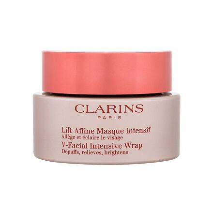 Clarins V-Facial Intensive Wrap pleťová maska pro zmírnění otoků a rozjasnění 75 ml pro ženy