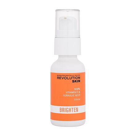 Revolution Skincare Brighten 12,5% Vitamin C & Ferulic Acid Serum rozjasňující a antioxidační pleťové sérum 30 ml pro ženy
