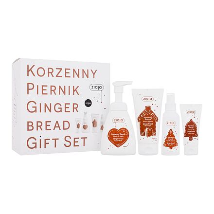 Ziaja Gingerbread Gift Set dárková sada sprchový gel 160 ml + tekuté mýdlo 250 ml + krém na ruce 50 ml + tělová mlha 100 ml pre ženy