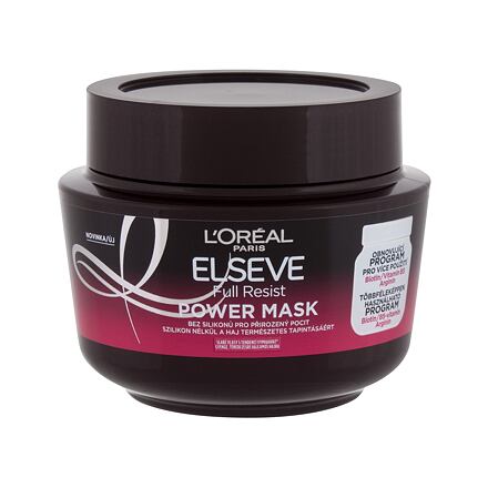 L'Oréal Paris Elseve Full Resist Power Mask vyživující maska pro slabé a řídnoucí vlasy 300 ml pro ženy