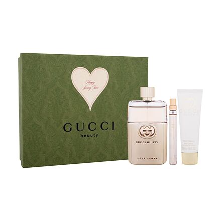 Gucci Guilty : EDP 90 ml + tělové mléko 50 ml + EDP 10 ml pro ženy