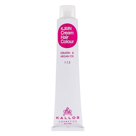 Kallos Cosmetics KJMN Cream Hair Colour Keratin & Argan Oil permanentní barva na vlasy s arganovým olejem a keratinem 100 ml odstín 8.34I Intense Copper Red pro ženy