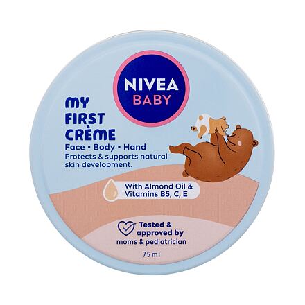 Nivea Baby My First Crème ochranný a hydratující tělový krém 75 ml pro děti