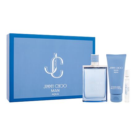 Jimmy Choo Man Aqua : EDT 100 ml + EDT 7,5 ml + sprchový gel 100 ml pro muže