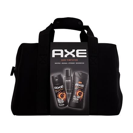 Axe Dark Temptation : sprchový gel 250 ml + deodorant 150 ml + voda po holení 100 ml + víkendová taška pro muže