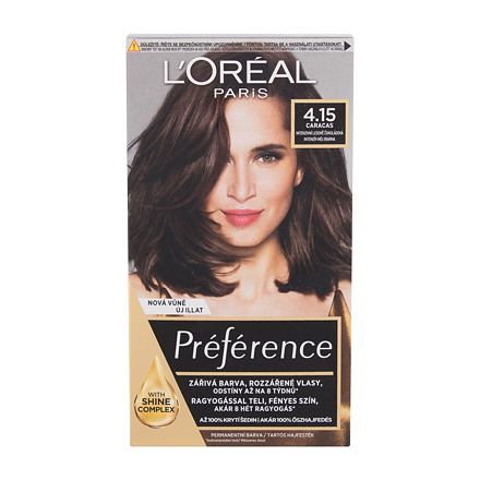 L'Oréal Paris Préférence barva na vlasy 60 ml odstín 4.15 Caracas pro ženy
