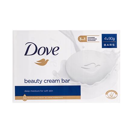 Dove Original Beauty Cream Bar hydratační tuhé mýdlo 4x90 g pro ženy