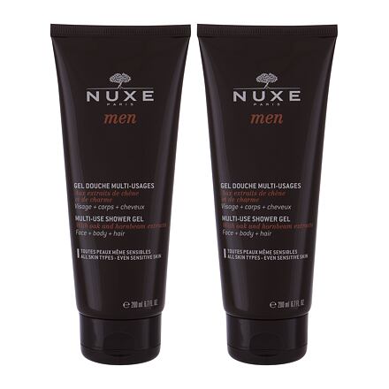 NUXE Men Multi-Use sprchový gel na tělo, vlasy a obličej 2x200 ml pro muže