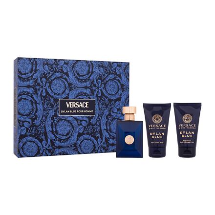 Versace Pour Homme Dylan Blue : EDT 50 ml + sprchový gel 50 ml + balzám po holení 50 ml pro muže