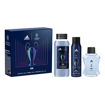 Adidas UEFA Champions League Goal : EDT 100 ml + sprchový gel 250 ml + deodorant 150 ml pro muže