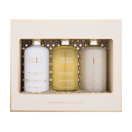 Baylis & Harding Sweet Mandarin & Grapefruit Signature Collection : sprchový gel 300 ml + tělové mléko 300 ml + sprchový krém 300 ml pro ženy