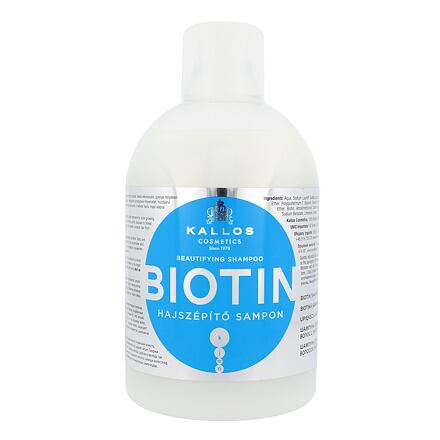 Kallos Cosmetics Biotin šampon pro jemné a pomalu rostoucí vlasy 1000 ml pro ženy