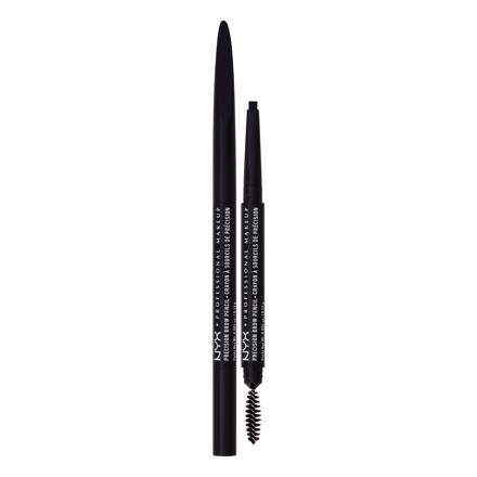 NYX Professional Makeup Precision Brow Pencil tužka na obočí s kartáčkem 0.13 g odstín 06 black