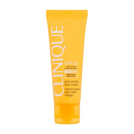 Clinique Sun Care Anti-Wrinkle Face Cream SPF30 opalovací krém na obličej proti stárnutí pleti 50 ml pro ženy