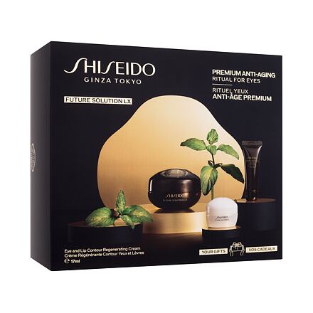 Shiseido Future Solution LX Eye And Lip Regenerating Cream : oční krém Future Solution LX Eye & Lip Regenerating Cream 17 ml + čisticí pěna Future Solution LX Extra Rich Cleansing Foam 15 ml + pleťový krém Future Solution LX Total Protective Cream SPF20 1