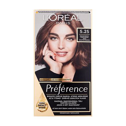 L'Oréal Paris Préférence barva na vlasy na barvené vlasy na všechny typy vlasů 60 ml odstín 5.25 Antigua pro ženy