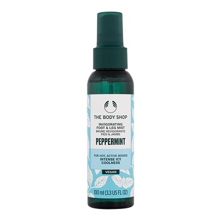 The Body Shop Peppermint Invigorating Foot & Leg Mist chladící a povzbuzující sprej na nohy 100 ml