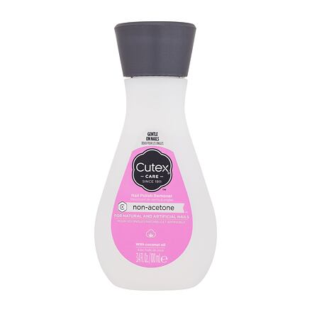 Cutex Non-Acetone Nail Polish Remover bezacetonový odlakovač nehtů s kokosovým olejem 100 ml