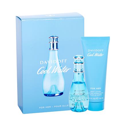 Davidoff Cool Water : EDT 30 ml + tělové mléko 75 ml pro ženy