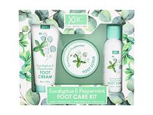 Krém na nohy Xpel Eucalyptus & Peppermint Foot Care Kit 100 ml poškozená krabička Kazeta