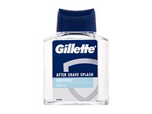 Voda po holení Gillette Arctic Ice After Shave Splash 100 ml poškozená krabička