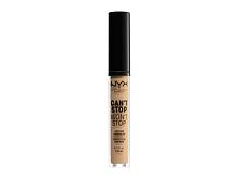 Korektor NYX Professional Makeup Can't Stop Won't Stop Contour Concealer 3,5 ml 7.5 Soft Beige