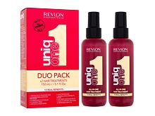 Bezoplachová péče Revlon Professional Uniq One All In One Hair Treatment Duo Pack 2x150 ml poškozená krabička