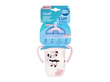 Hrneček Canpol babies Exotic Animals Non-Spill Expert Cup With Weighted Straw Pink 270 ml poškozený obal