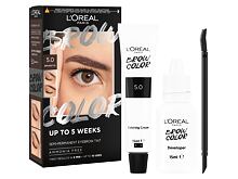 Barva na obočí L'Oréal Paris Brow Color Semi-Permanent Eyebrow Tint 1 ks 5.0 Brunette