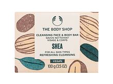 Tuhé mýdlo The Body Shop Shea Cleansing Face & Body Bar 100 g